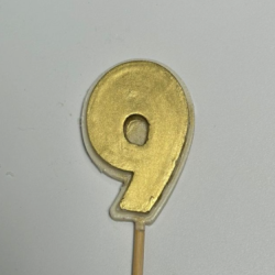 Изображение Фигурка из глазури цифра 9 на шпажке